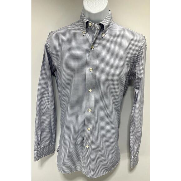 Ralph Lauren Men's Blue/White Plaid Long Sleeve Button Down Shirt Size Small - Picture 1 of 7